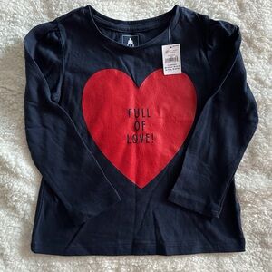 BNWT Girls GAP Long Sleeve Shirt - Size 4T